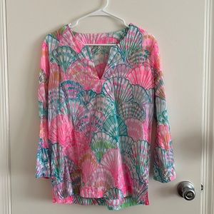 Lilly Pulitzer Oh Shello Tunic EUC Size Medium